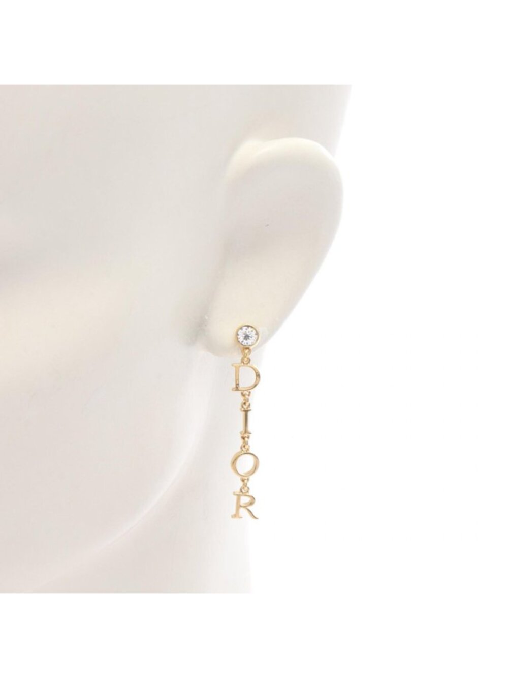 Dior Earrings Logo Gold - Picture 4 of 4